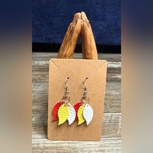 ❤️💛 Colorful Leaf Drop Earrings